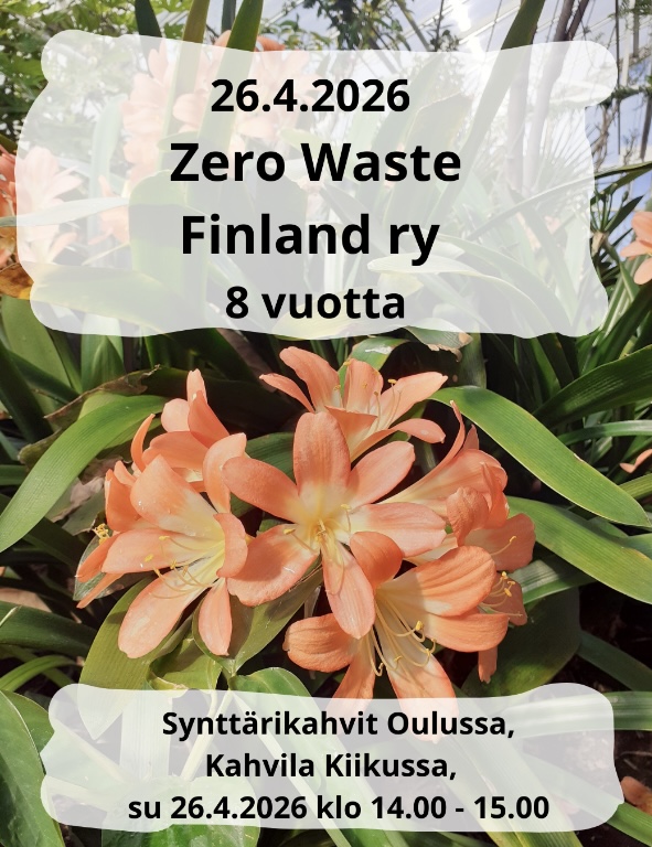 Zero Waste Finland 8 vuotta – synttärikahvit Oulussa
